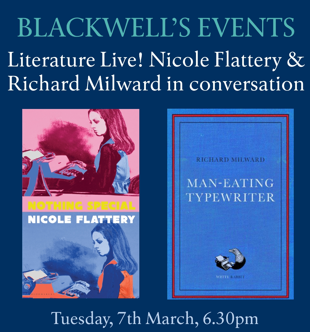 LITERATURE LIVE! Nicole Flattery and Richard Milward in conversation