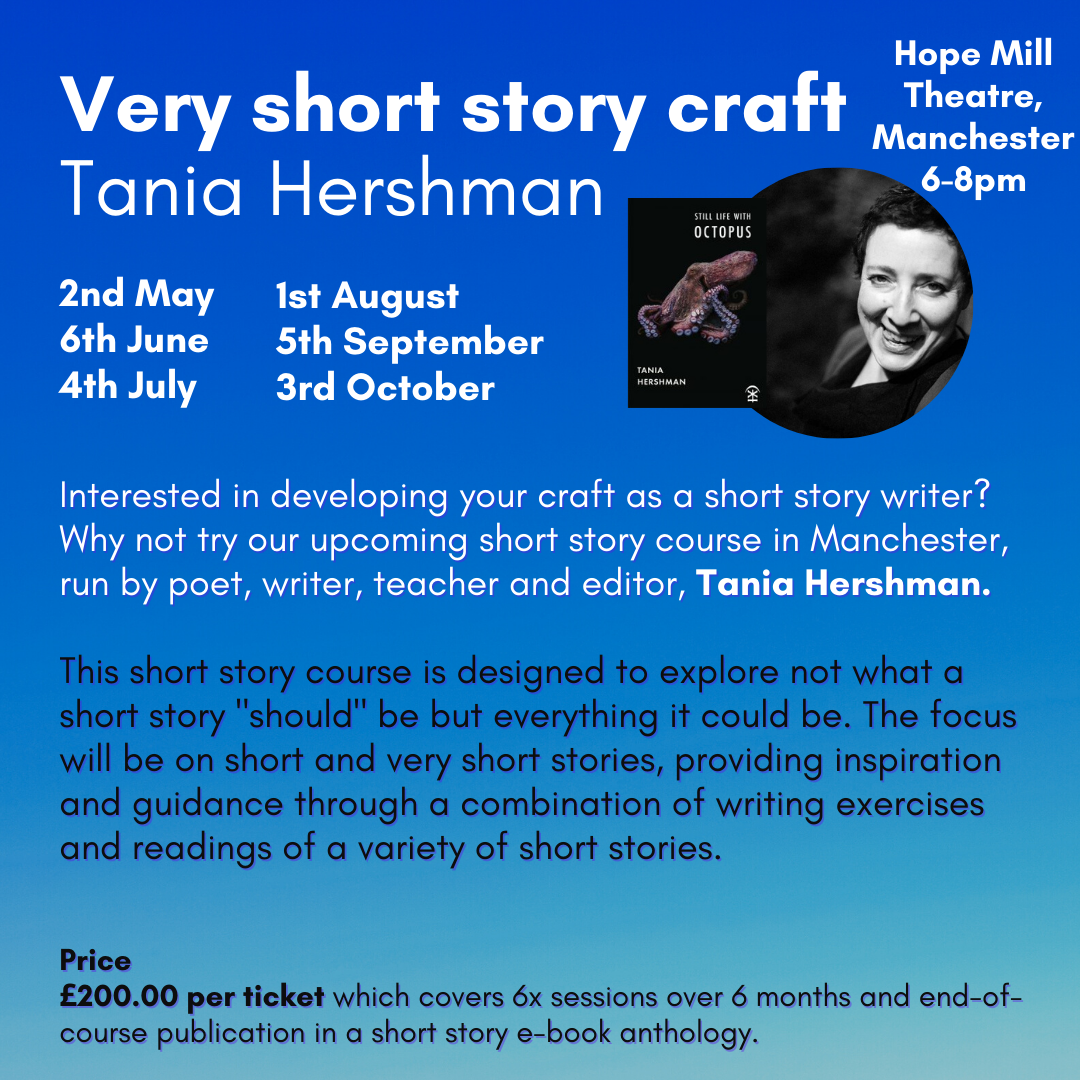 Short story writing with Tania Hershman (6 sessions) Manchester City